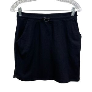 Sundry for Evereve Womens Skirt Toggle Waist Pockets Stretch Pull On Black Sz 1*